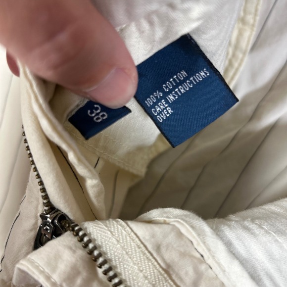 Vintage Polo Ralph Lauren Bradbury Mens Pinstripe Cotton Chino Shorts 38 Buckle - Picture 8 of 11